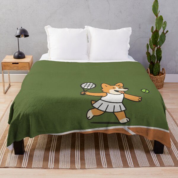 Item preview, Corgi Dog Playing Tennis designed and sold by LifeParody.