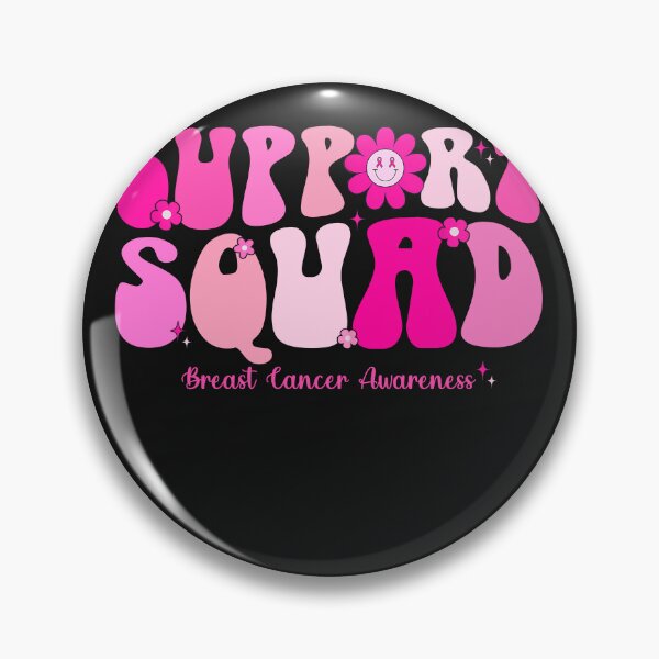 Item preview, Support Squad Sunflower Pink Ribbon Breast Cancer Awareness designed and sold by cawtoon.