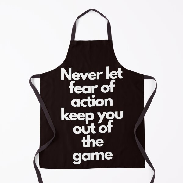 Item preview, Never Let Fear Keep You Out of the Game – Motivational Quote Shirt designed and sold by FashionableDesign.