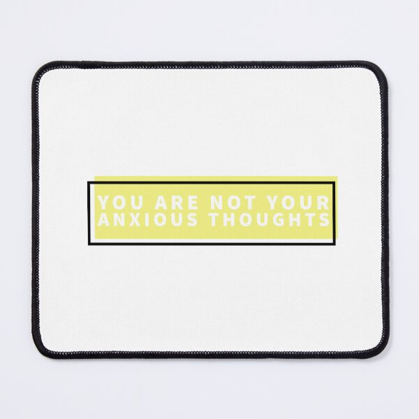 Item preview, You are not your anxious thoughts yellow design designed and sold by Thought2reality.