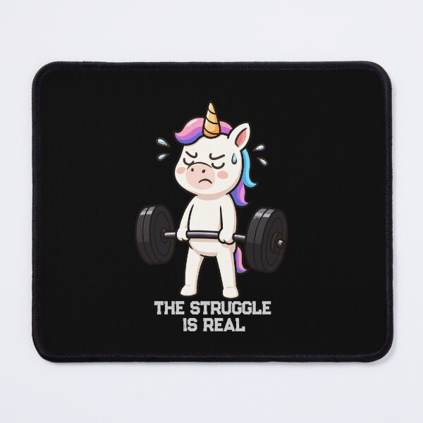 Item preview, Funny Unicorn The Struggle Is Real Deadlift Workout Fitness Boys Girls Kids designed and sold by rafaeltto.