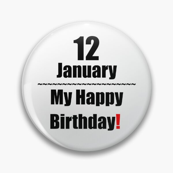 Item preview, 12 January Birthday designed and sold by ariksworld.
