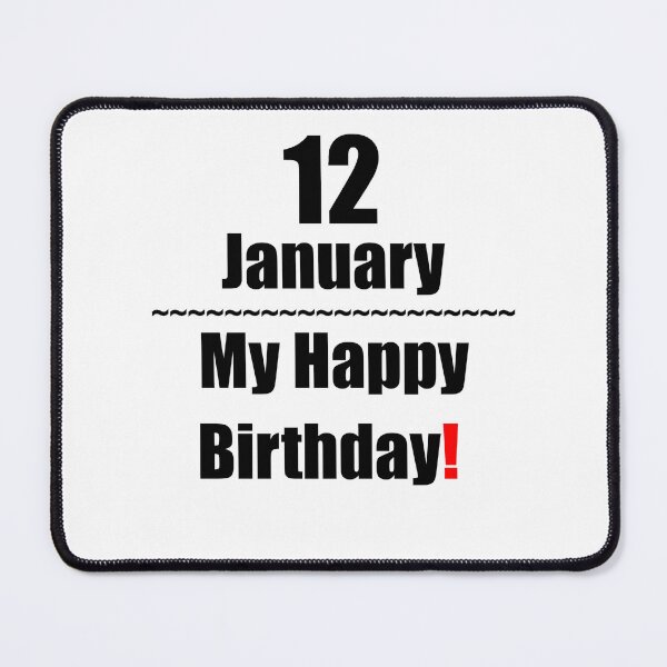 Item preview, 12 January Birthday designed and sold by ariksworld.