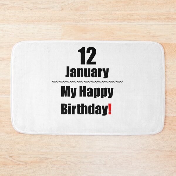 Item preview, 12 January Birthday designed and sold by ariksworld.
