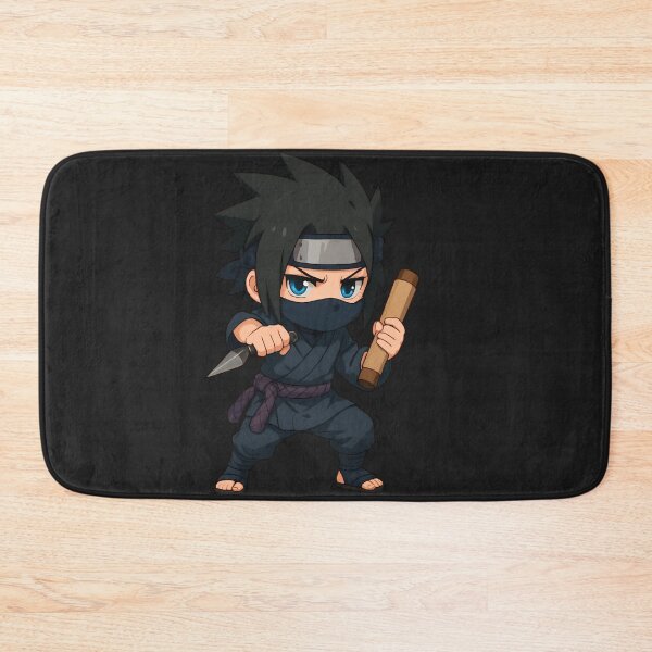 Item preview, Chibi Ninja in Training – Cute Anime Style with Kunai and Scroll designed and sold by ColorSplash123.