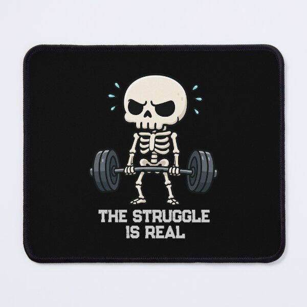 Item preview, Funny Skeleton The Struggle Is Real Deadlift Workout Fitness Boys Girls Kids designed and sold by rafaeltto.