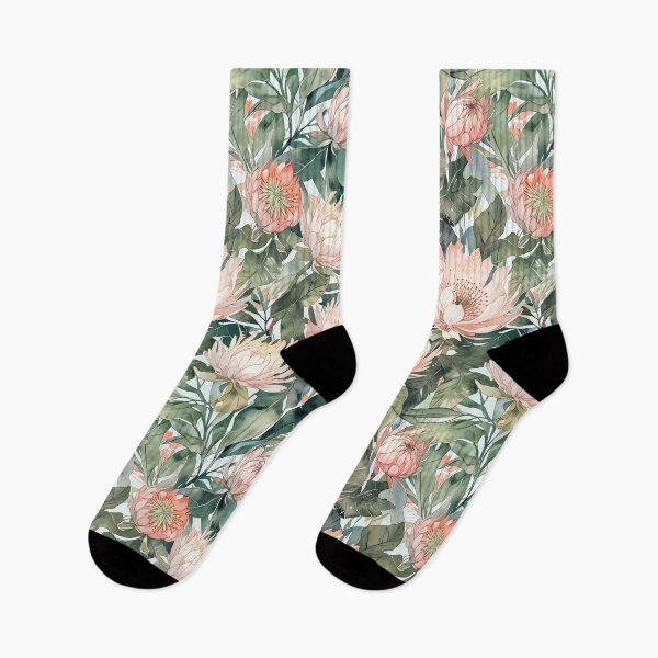 Item preview, Watercolor Floral Protea Pattern designed and sold by CoolPixels.