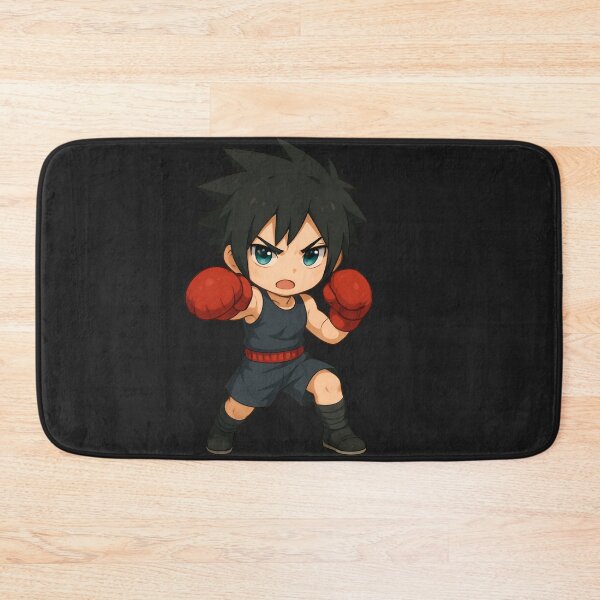 Item preview, Chibi Boxer Fighter – Cute Anime Style Punching Pose with Gloves designed and sold by ColorSplash123.