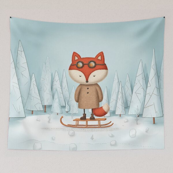 Item preview, Silent Sled Ride Through the Pines designed and sold by Whimsical Hug.
