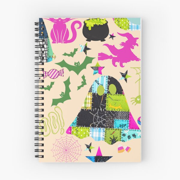 Item preview, Patchwork Halloween Heart – Cute Spooky Collage Art designed and sold by baucestudio.