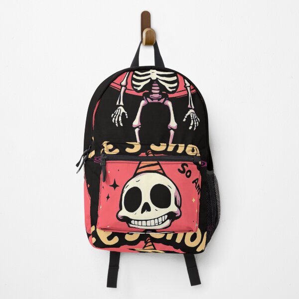 Item preview, Cartoon skeleton with party hat and party hat saying life ' s short so am designed and sold by cafegrafis.