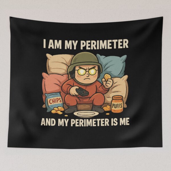 Item preview, I Am My Perimeter Funny Retro Meme designed and sold by VISIONARTIST.