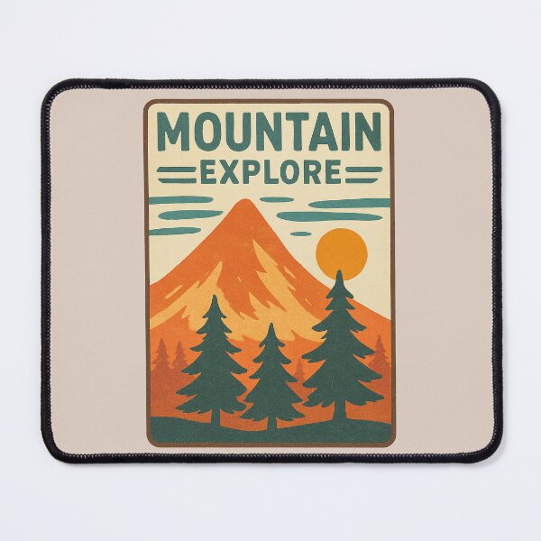 Item preview, Mountain Explore Retro Sunset designed and sold by HeeShirt.
