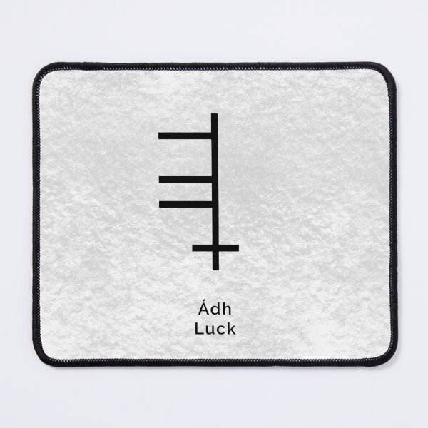 Item preview, Ogham Stone Inscription Ádh - Irish for Luck designed and sold by EvermoreOgham.