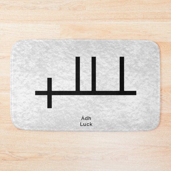 Item preview, Ogham Stone Inscription Ádh - Irish for Luck designed and sold by EvermoreOgham.