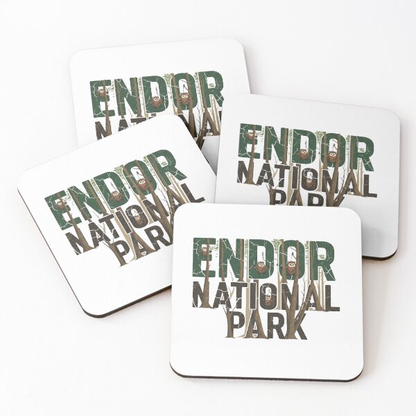 Item preview, Endor National Park | Vintage Star Wars Travel Poster designed and sold by pixelrebellion77.