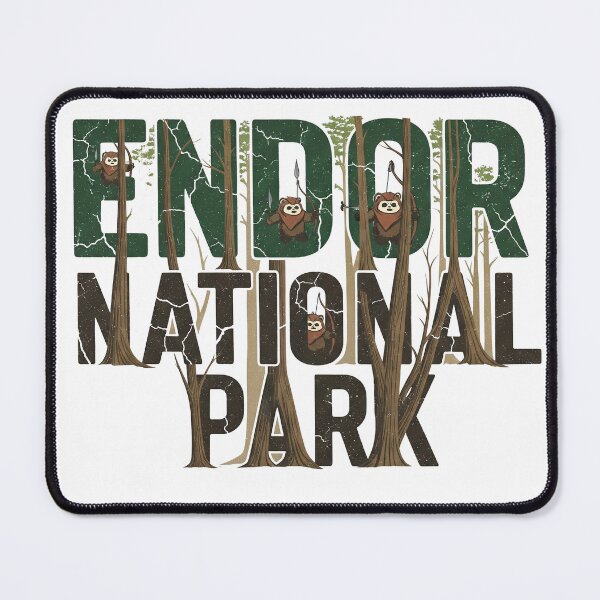 Item preview, Endor National Park | Vintage Star Wars Travel Poster designed and sold by pixelrebellion77.