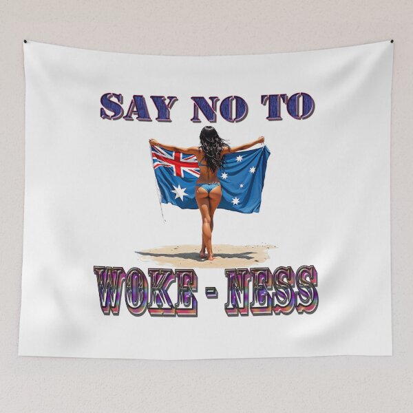 Item preview, SAY NO TO WOKE-NESS designed and sold by Huskyyy Designs.
