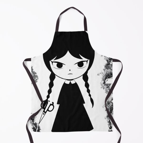 Item preview, Gothic Chibi Girl – Deadpan Expression in Monochrome designed and sold by 001Haiba.