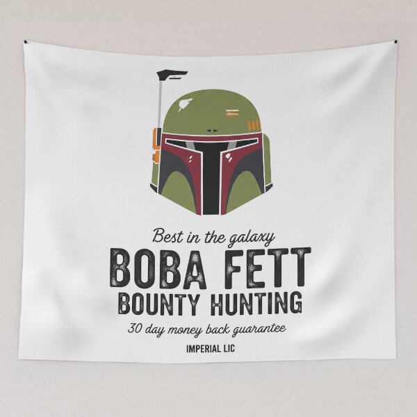 Artikelvorschau, Poster zur Kopfgeldjagd mit Boba Fett im Retro-Stil. entworfen und verkauft von pixelrebellion77.
