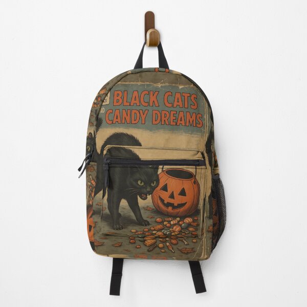 Item preview, Black cats and Candy dreams - Classic Halloween Cover Art designed and sold by bapupa.