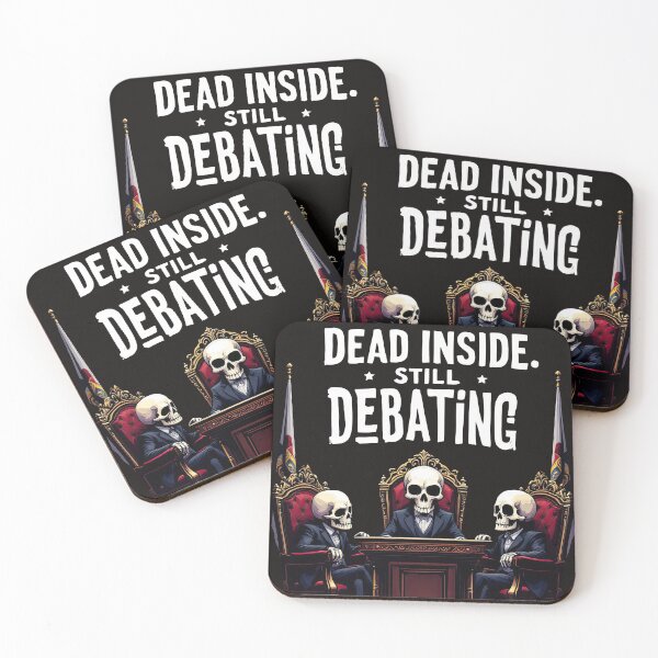 Item preview, Arafed image of three skeletons sitting at a table with a flag designed and sold by cafegrafis.