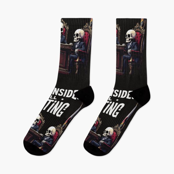 Item preview, Arafed image of three skeletons sitting at a table with a flag designed and sold by cafegrafis.