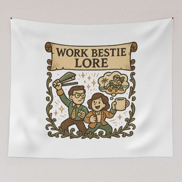 Item preview, Work Bestie Lore Funny Office Meme designed and sold by VISIONARTIST.