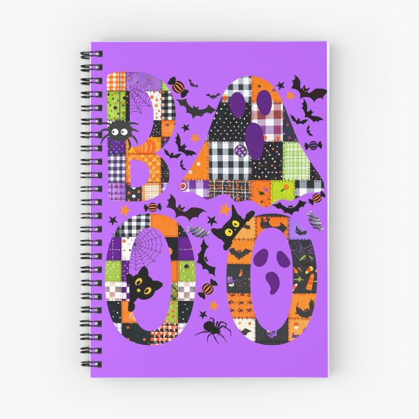 Item preview, Patchwork BOO – Colorful Halloween Lettering Art designed and sold by baucestudio.