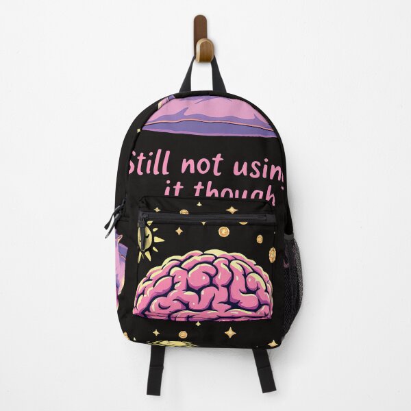 Item preview, There is a cartoon brain sitting on a pillow with the words still not using it though designed and sold by cafegrafis.