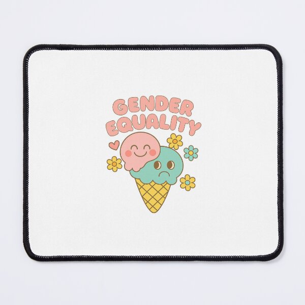 Item preview, Gender Equality – Cute Ice Cream Cone with Funny Faces | Pastel Cartoon Feminist Design designed and sold by elekat.