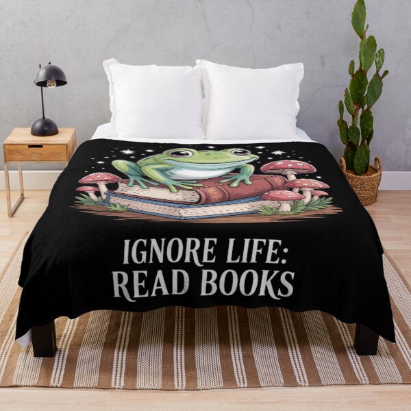 Item preview, Frog Ignore Life and Read Books Memes Introvert designed and sold by tearbytea.