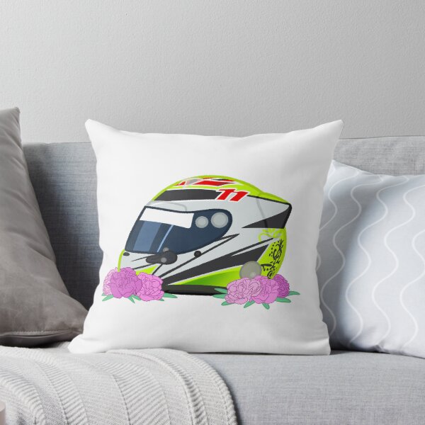 Aperçu de l'œuvre Casque Sergio Perez 2015 avec fleurs créée et vendue par OriDraws.