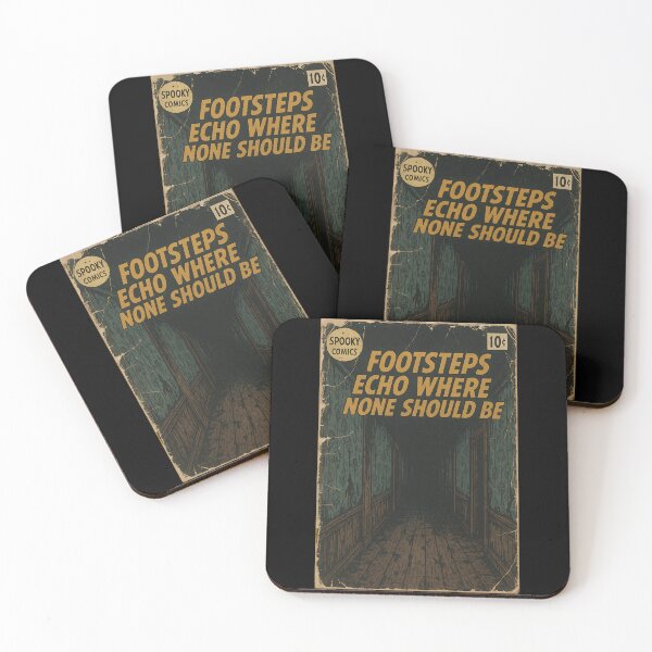 Item preview, Footsteps echo where none should be - Creepy Halloween Cover designed and sold by bapupa.