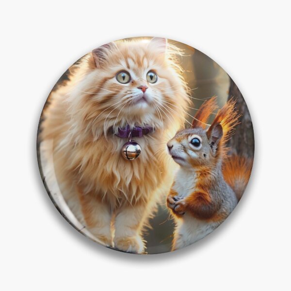 Item preview, Cat and Squirrel in the Forest designed and sold by M-Y-A-R-T-.