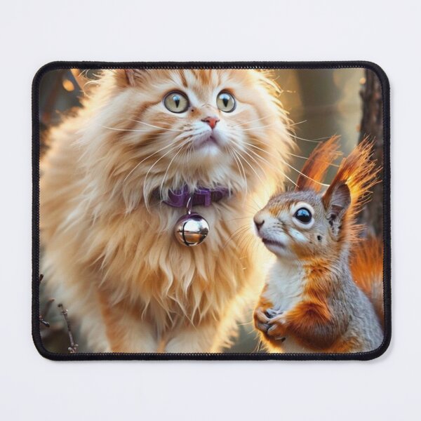 Item preview, Cat and Squirrel in the Forest designed and sold by m-y-A-I-A-R-T-.