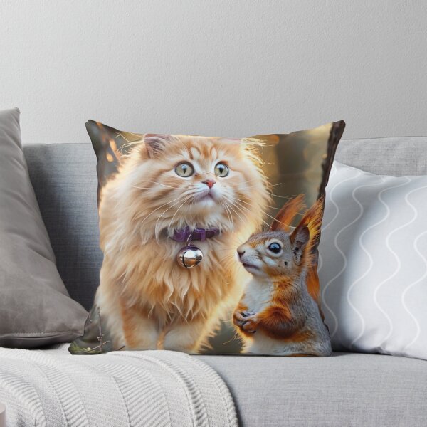 Item preview, Cat and Squirrel in the Forest designed and sold by m-y-A-I-A-R-T-.