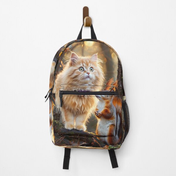 Item preview, Cat and Squirrel in the Forest designed and sold by M-Y-A-R-T-.