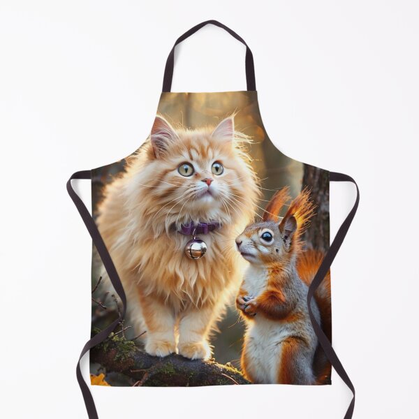 Item preview, Cat and Squirrel in the Forest designed and sold by M-Y-A-R-T-.