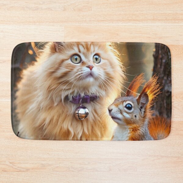 Item preview, Cat and Squirrel in the Forest designed and sold by M-Y-A-R-T-.