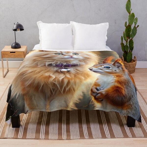 Item preview, Cat and Squirrel in the Forest designed and sold by M-Y-A-R-T-.