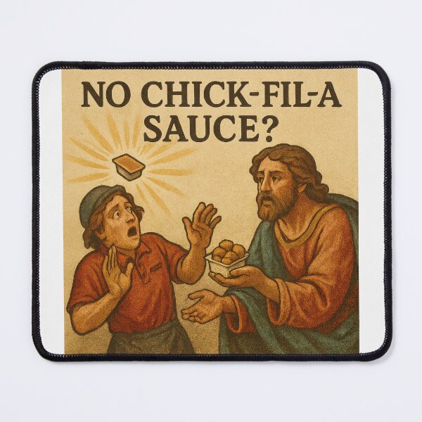 Item preview, No Chick-fil-A Sauce? Funny Religious Meme designed and sold by VISIONARTIST.