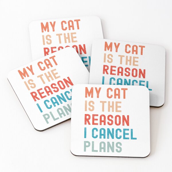 Item preview, etro Funny Cat T-Shirt  "My Cat Is the Reason I Cancel Plans" for Cat Lovers designed and sold by Kayshies8120.