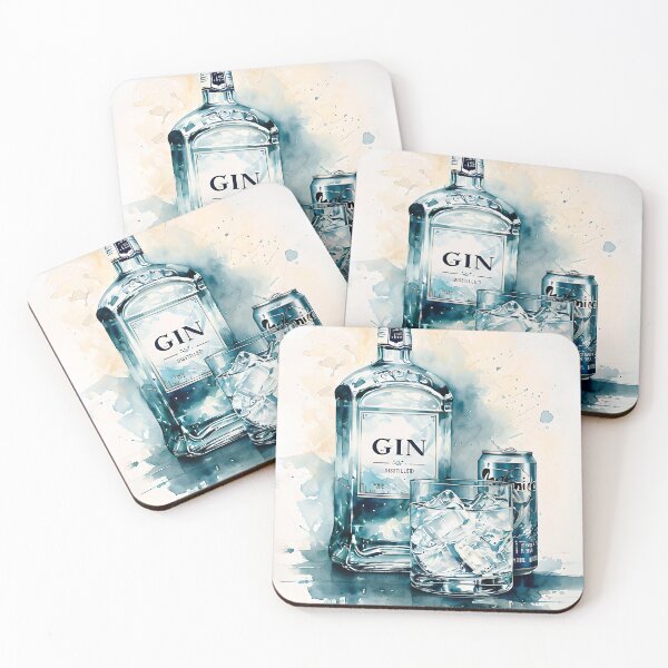 Item preview, Gin and tonic watercolor designed and sold by paulrommer.