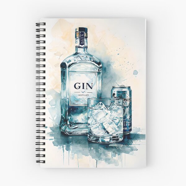 Item preview, Gin and tonic watercolor designed and sold by paulrommer.