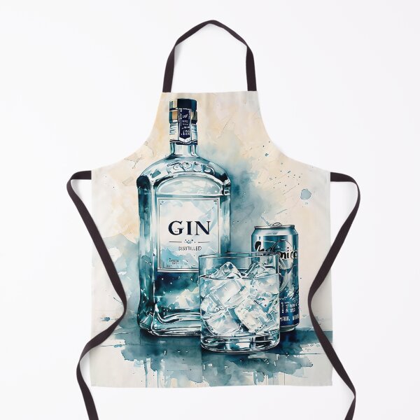 Item preview, Gin and tonic watercolor designed and sold by paulrommer.