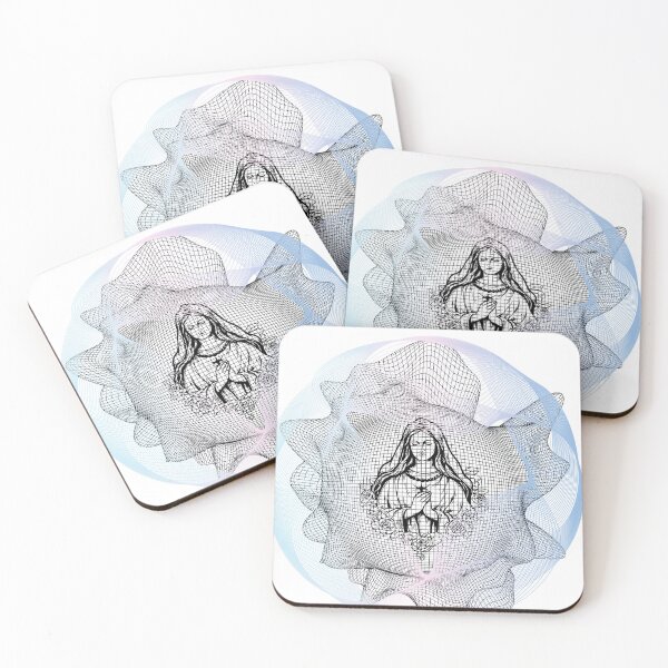 Item preview, “Holy Light – Faithful Virgin Mary Illustration” designed and sold by Merymer.