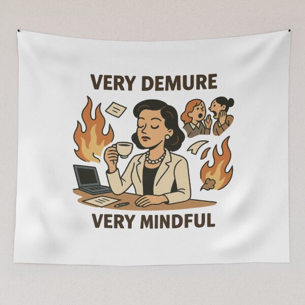 Item preview, Very Demure Very Mindful Office Chaos Meme designed and sold by VISIONARTIST.