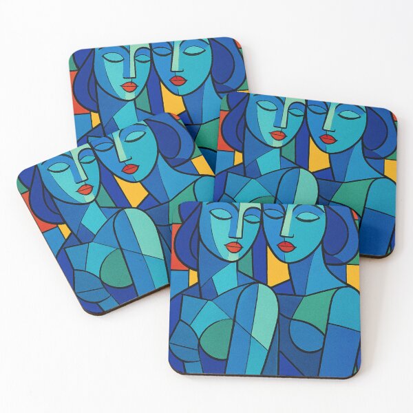 Item preview, Cubist women in a flood of color designed and sold by Sigtrix.