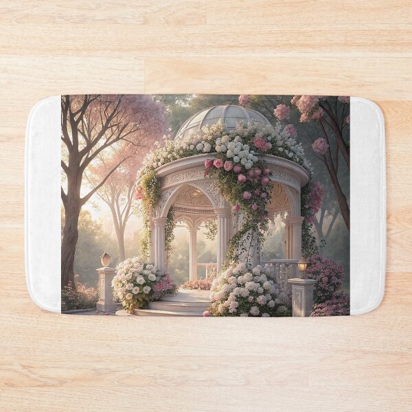 Item preview, A beautiful wedding altar decorated with white and pink flowers designed and sold by Merrylands Artshop.